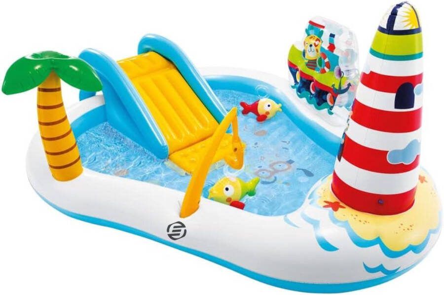 Equivera Kinderzwembad Met Glijbaan Kinderzwembad Speelzwembad Met Glijbaan Kinderzwembad Playcenter Kinder Zwembad Speelzwembad
