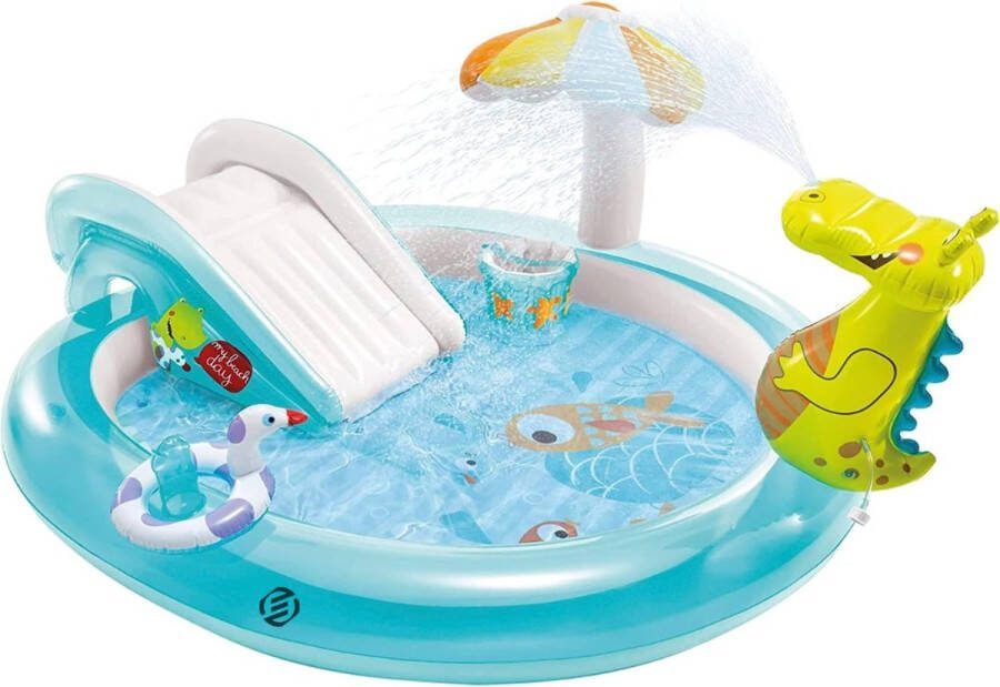 Equivera Kinderzwembad Met Glijbaan Kinderzwembad Speelzwembad Met Glijbaan Kinderzwembad Playcenter Kinder Zwembad Speelzwembad