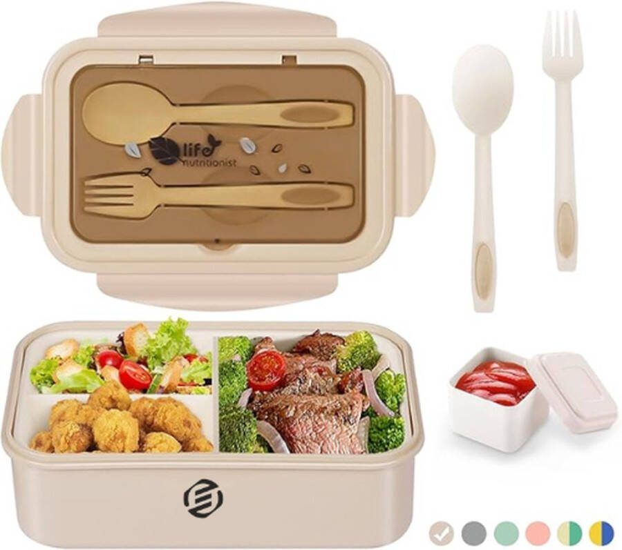 Equivera Lunchbox Lunch Trommel Broodtrommel Saladebox- Zakelijk Reizen School Back To School Voor Kinderen Voor Volwassenen