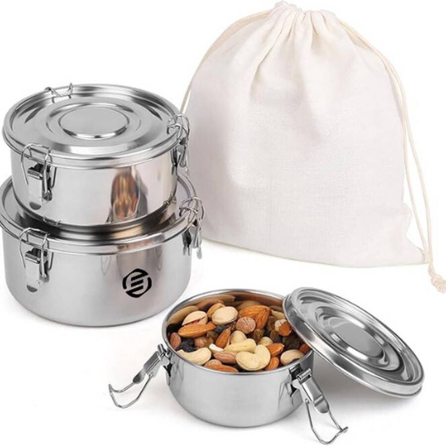 Equivera Lunchbox Lunch Trommel Broodtrommel Saladebox- Zakelijk Reizen School Back To School Voor Kinderen Voor Volwassenen