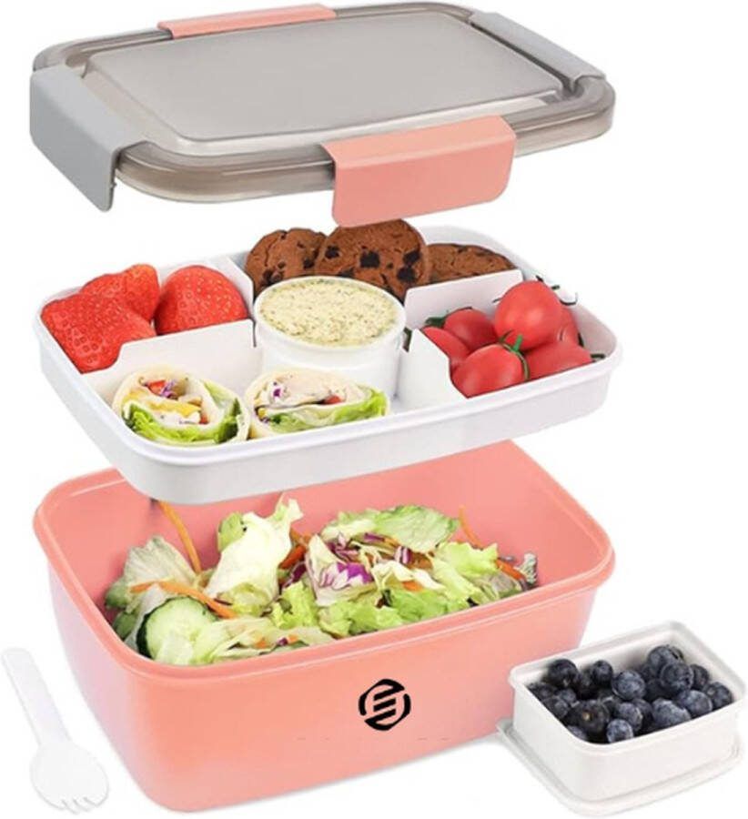 Equivera Lunchbox Lunch Trommel Broodtrommel Saladebox- Zakelijk Reizen School Back To School Voor Kinderen Voor Volwassenen