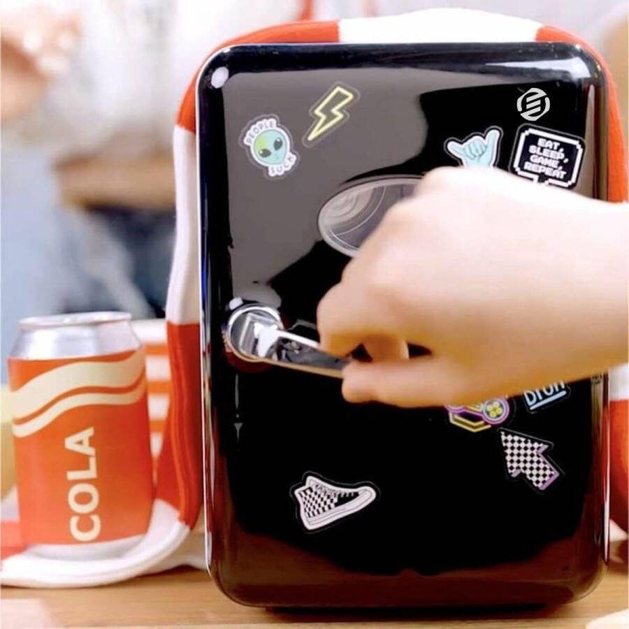 Equivera Mini Fridge Mini Fridge for Drinks Mini Fridge Eten En Drinken Mini Koelkast Mini Koelkasten Minikoelkast Koelkastje