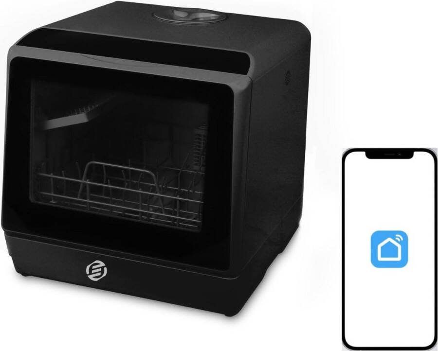 Equivera Mini Vaatwasser Campingvaatwasser Vrijstaande Vaatwasser Afwasmachine Premium