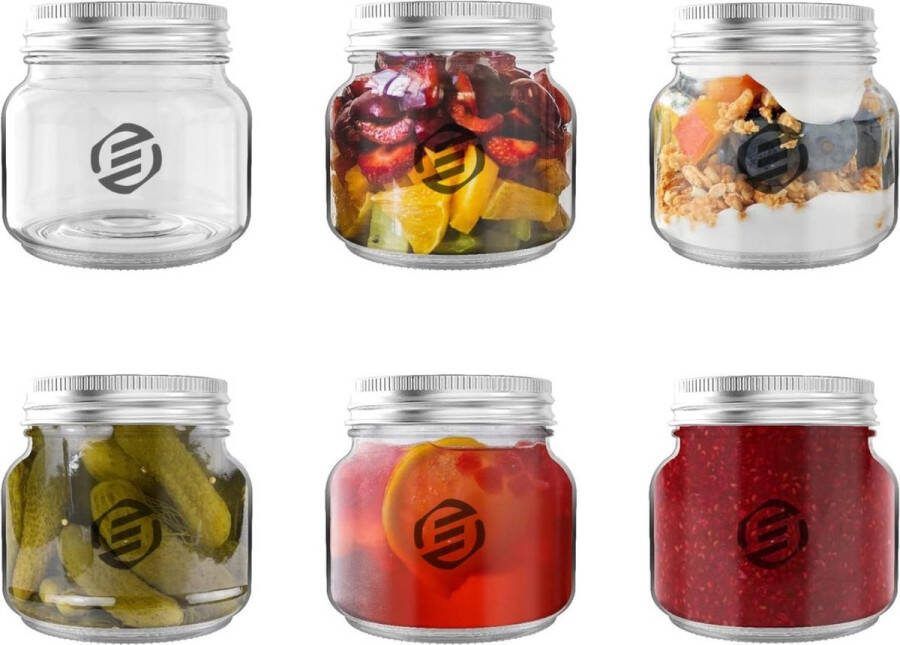 Equivera Overnight Oats Potjes Muesli Beker Mason Jar Havermout Set Must have voor jouw ontbijt