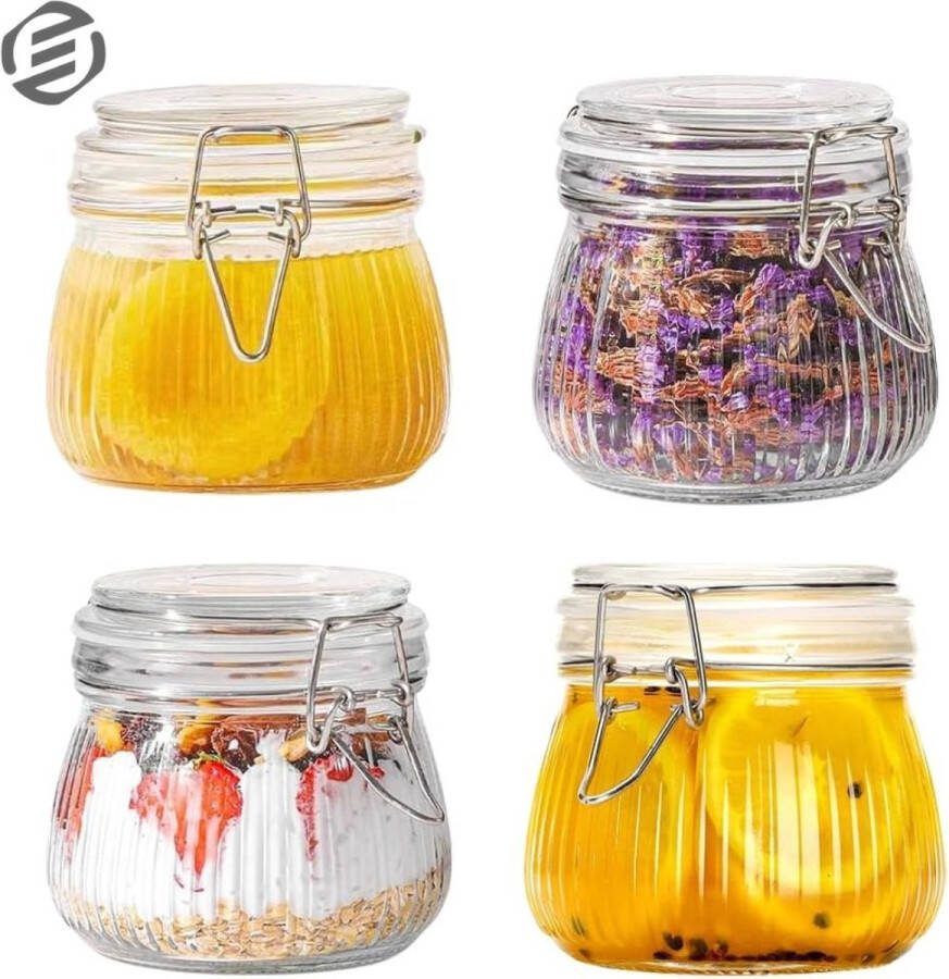 Equivera Overnight Oats Potjes Muesli Beker Mason Jar Havermout Set Must have voor jouw ontbijt