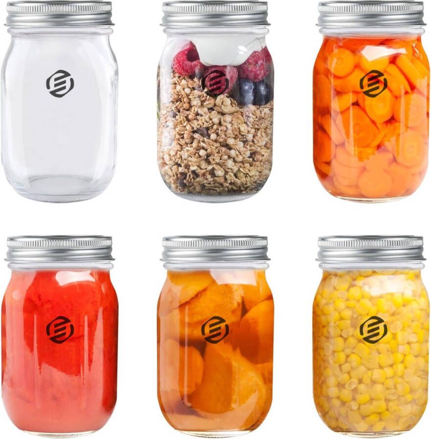 Equivera Overnight Oats Potjes Muesli Beker Mason Jar Havermout Set Must have voor jouw ontbijt