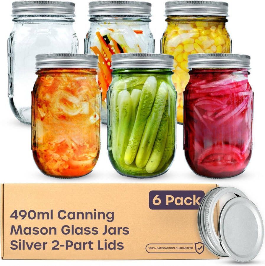 Equivera Overnight Oats Potjes Muesli Beker Mason Jar Havermout Set Must have voor jouw ontbijt