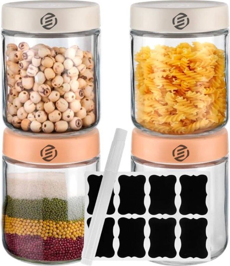 Equivera Overnight Oats Potjes Muesli Beker Mason Jar Havermout Set Must have voor jouw ontbijt