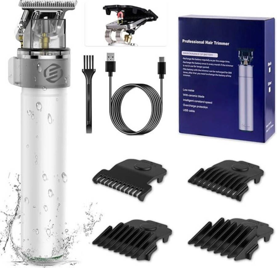 Equivera Professionele Tondeuse Draadloos Trimmer Voor Mannen Haartrimmer Baardtrimmer Opzetstukken