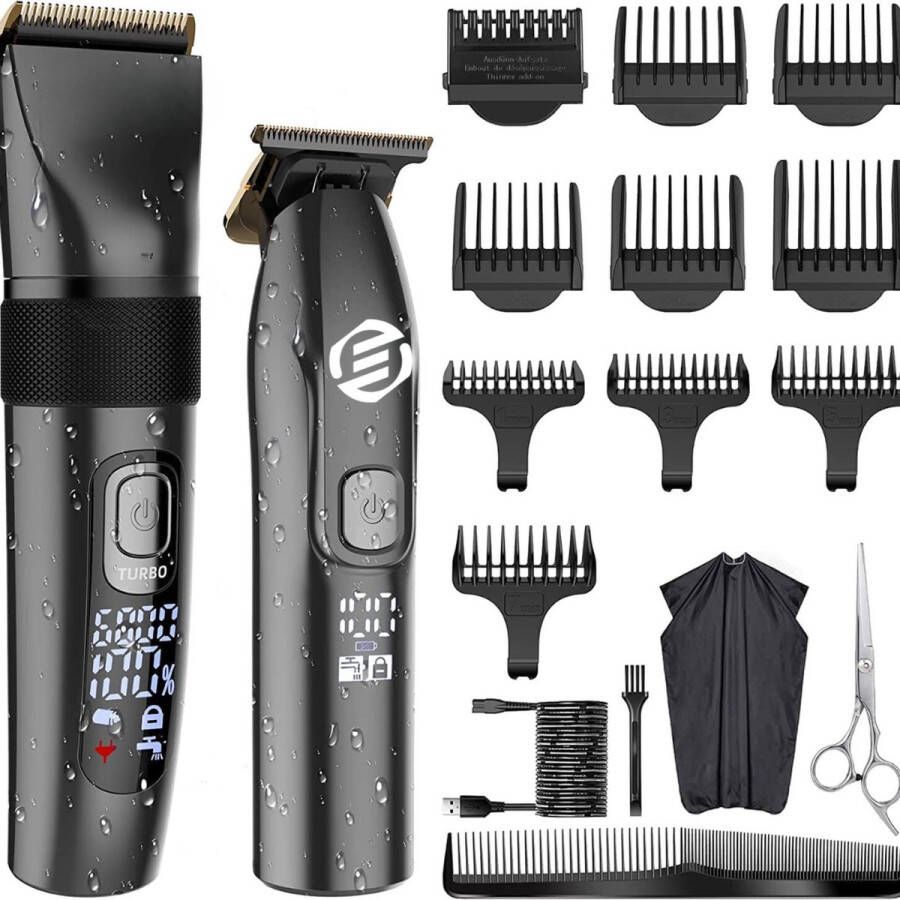 Equivera Professionele Tondeuse Set Trimmer Set Draadloos Trimmer Voor Mannen Haartrimmer Baardtrimmer