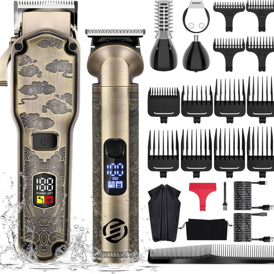 Equivera Professionele Tondeuse Set Trimmer Set Draadloos Trimmer Voor Mannen Haartrimmer Baardtrimmer