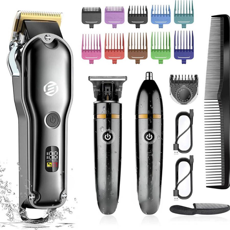 Equivera Professionele Tondeuse Set Trimmer Set Draadloos Trimmer Voor Mannen Haartrimmer Baardtrimmer