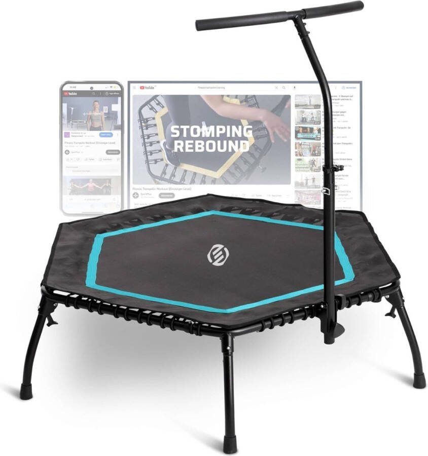 Equivera Rebounder Trampoline Rebouncer Mini Trampoline Rebounder Training Fitness Trampoline Indoor