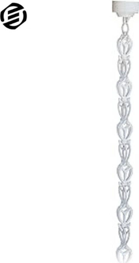 Equivera Regenketting voor Buiten Watervaleffect RVS Ketting Regenvanger Balkondecoratie