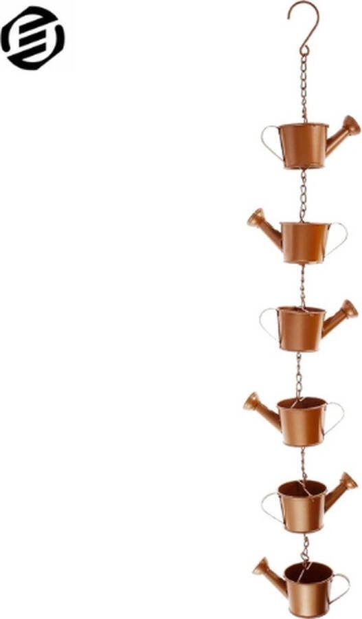 Equivera Regenketting voor Buiten Watervaleffect RVS Ketting Regenvanger Balkondecoratie