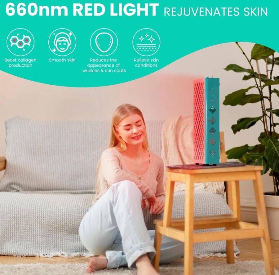 Equivera Rood Licht Theraphie Roodlicht Therapie Red Light Therapy Infraroodlamp Lichttherapie Infrarood