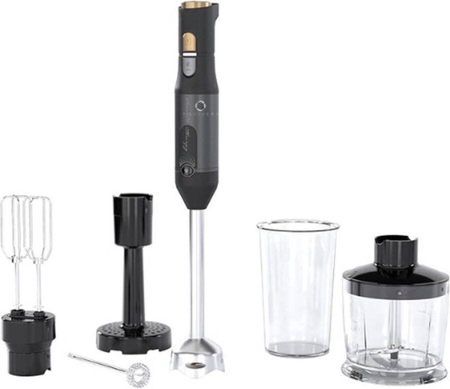 Equivera Staafmixer 6-In-1 Mixer Multifunctionele Handmixer Hakmolen Dubbele Garde