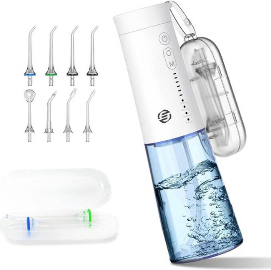 Equivera Waterflosser Monddouche Waterflosser Draadloos Flosapparaat Verwijderd Tandplak Eenvoudig