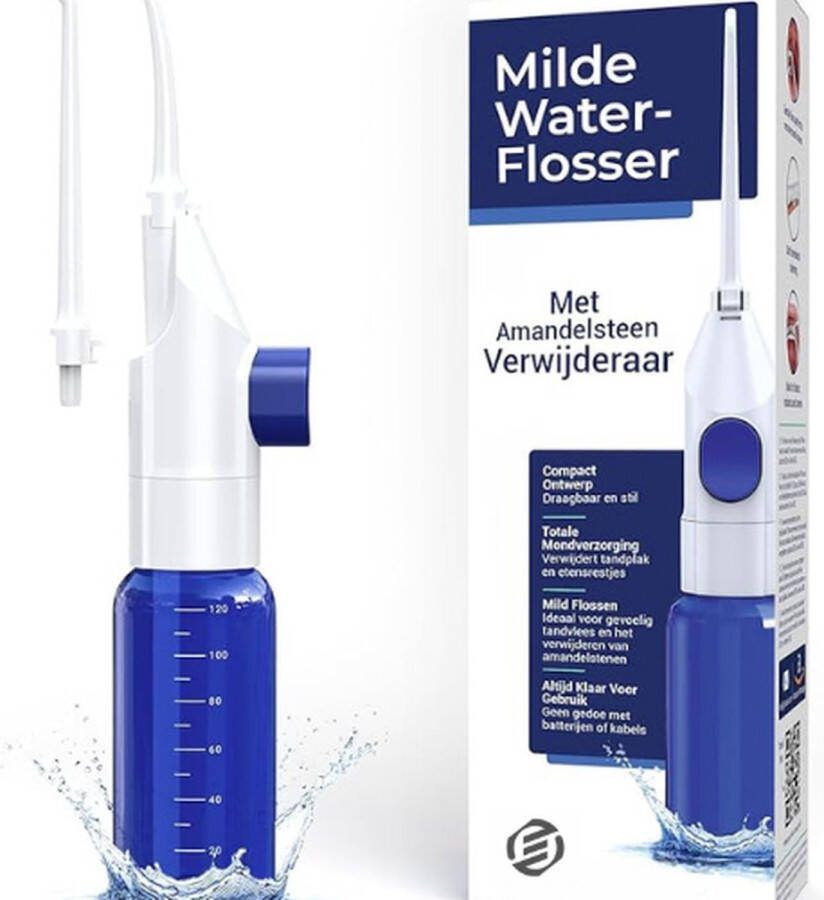 Equivera Waterflosser Monddouche Waterflosser Draadloos Flosapparaat Verwijderd Tandplak Eenvoudig