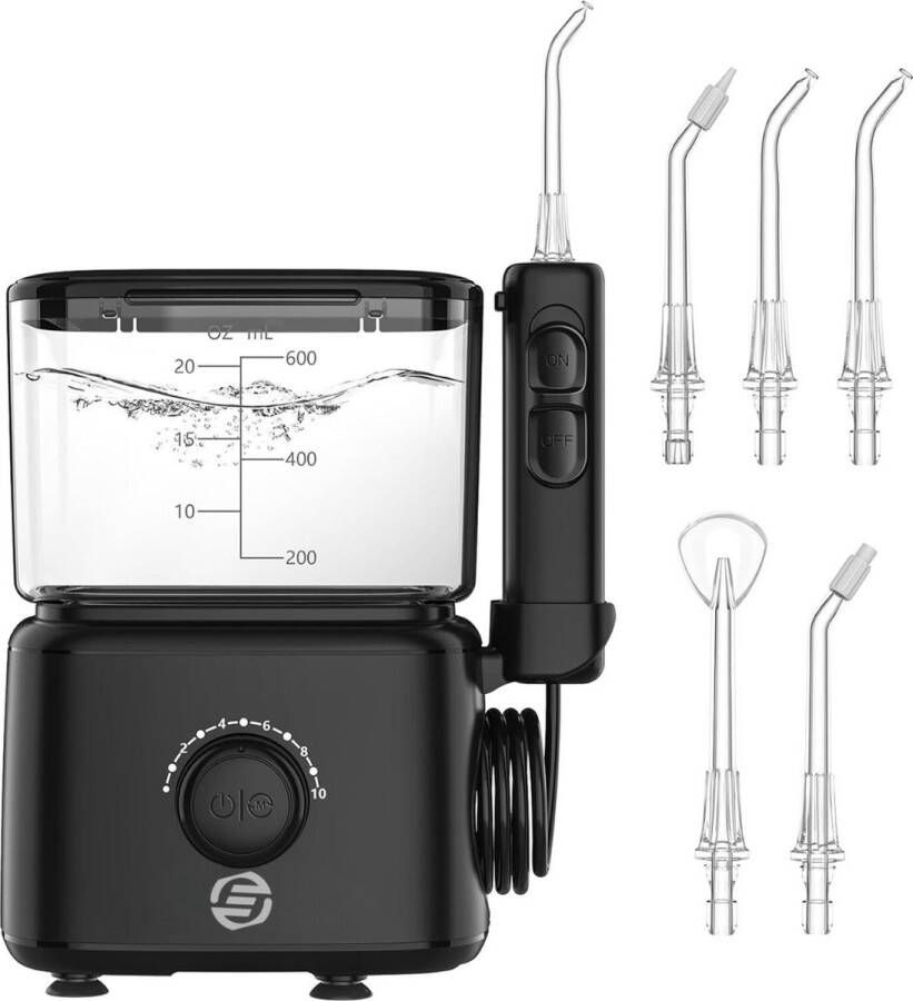 Equivera Waterflosser Monddouche Waterflosser Draadloos Flosapparaat Verwijderd Tandplak Eenvoudig
