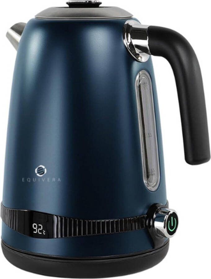Equivera Waterkoker- Roestvrijstaal Warmhoudfunctie Kalkfilter Veelzijdige Temperatuurinstellingen Snelkookfunctie