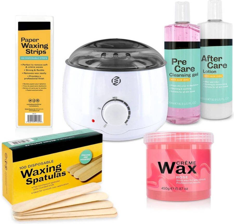 Equivera Wax Apparaat Ontharingsapparaat Geschikt voor Ontharen van het hele Lichaam Wax Set Wax Bonen Waxen