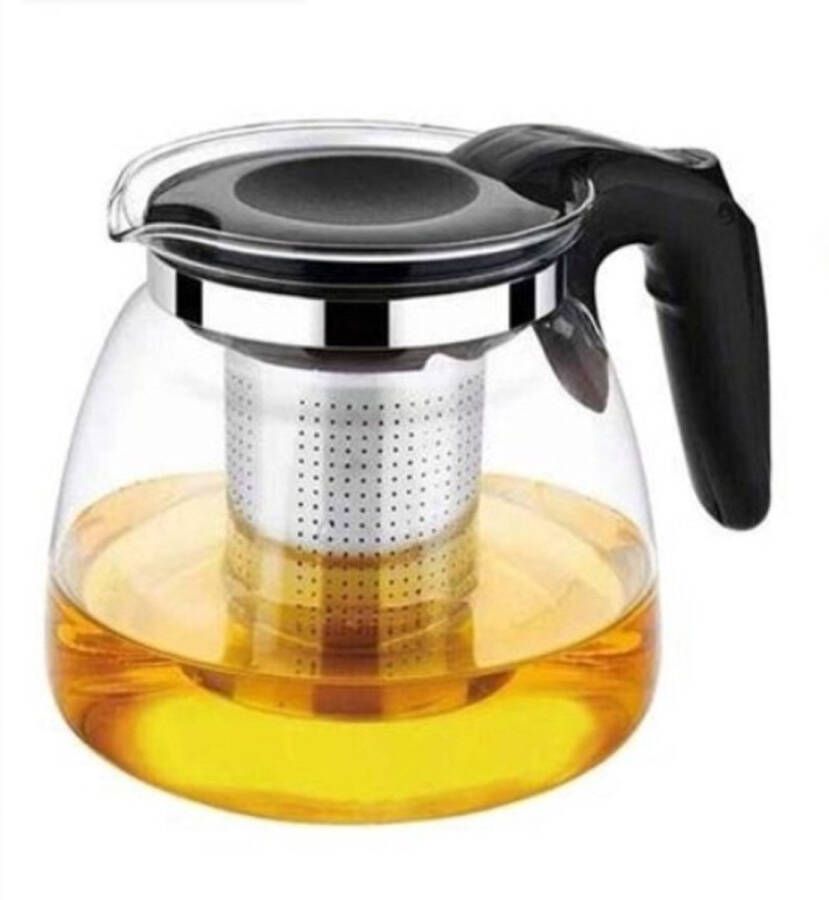 Er Glazen Theepot met Filt Teapot Theekan met Infus Schenkkan Theeglas 900ml