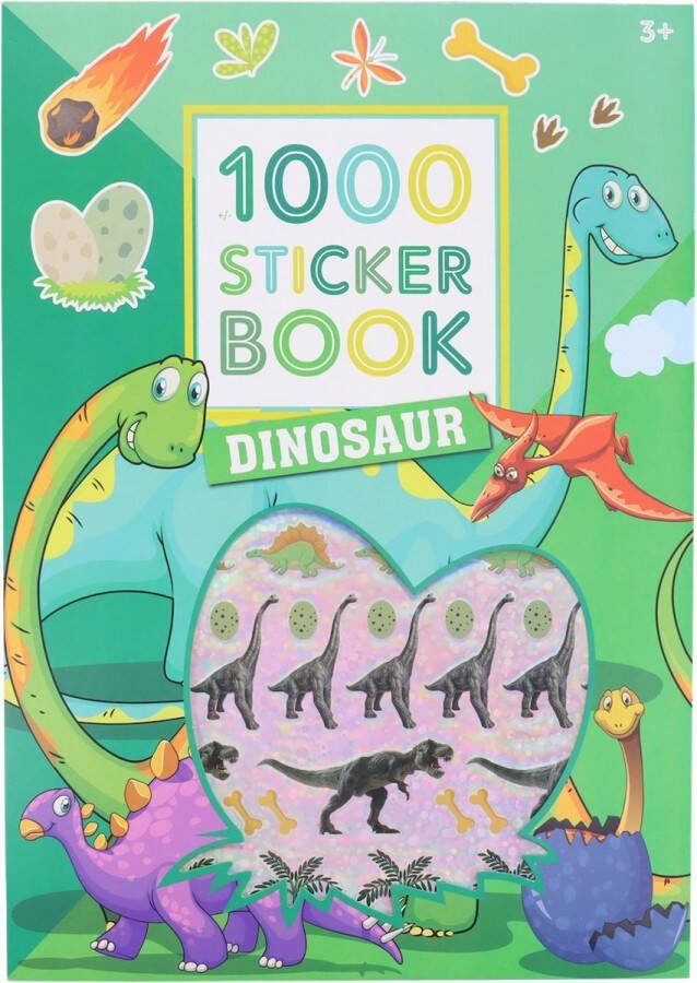 Erasmus Group Benelux Stickerboek 1000 Stickers 10 Stickervellen Dinosaur 29.7 x 21 cm