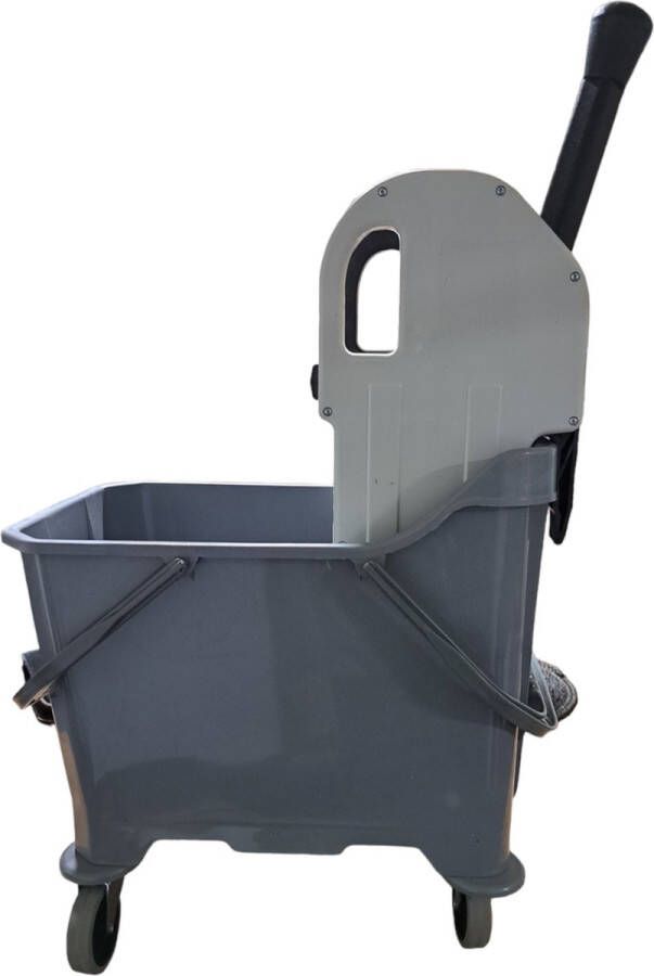 Ermop Mopwagen enkel 25L inclusief wringpers kunststof Rolemmer met wringpers 1x25L Vloerwisser