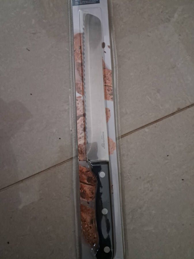 Ernesto Broodmes 20.5cm Zwart RVS