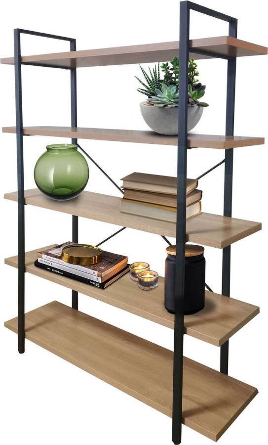 Erro Boekenrek boekenkast boekenplank 5 planken 120x33x178