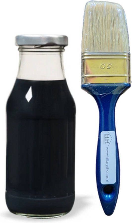 Esatto wasvernis bijna zwart verfkwast 500ml vernis hout bewerking verf voor binnen op waterbasis