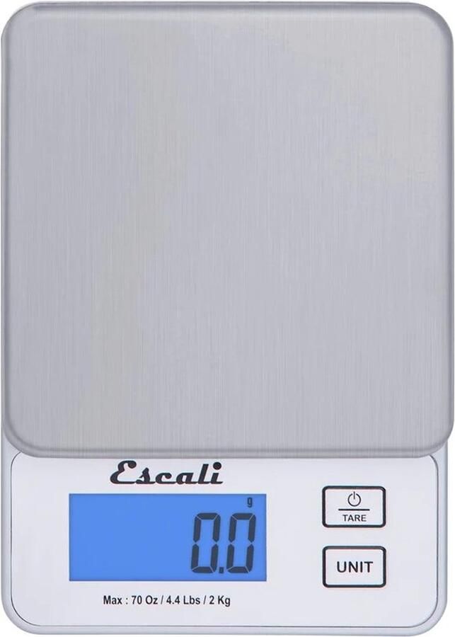 Escali Vera Keukenweegschaal Industriële weegschaal RVS Zilver 2 kg d=0.1g