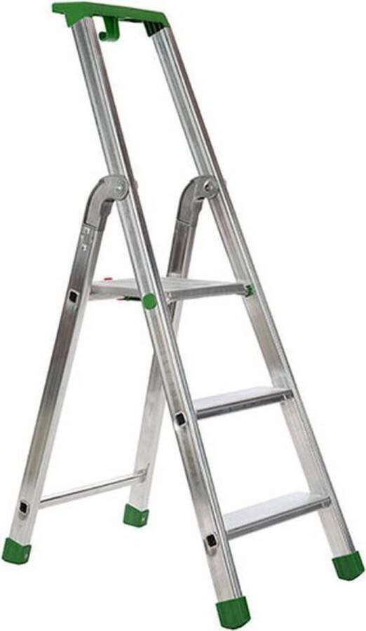 Escalo – Industriële trapladder – Quadra – Aluminium – 3 treden – 125 cm