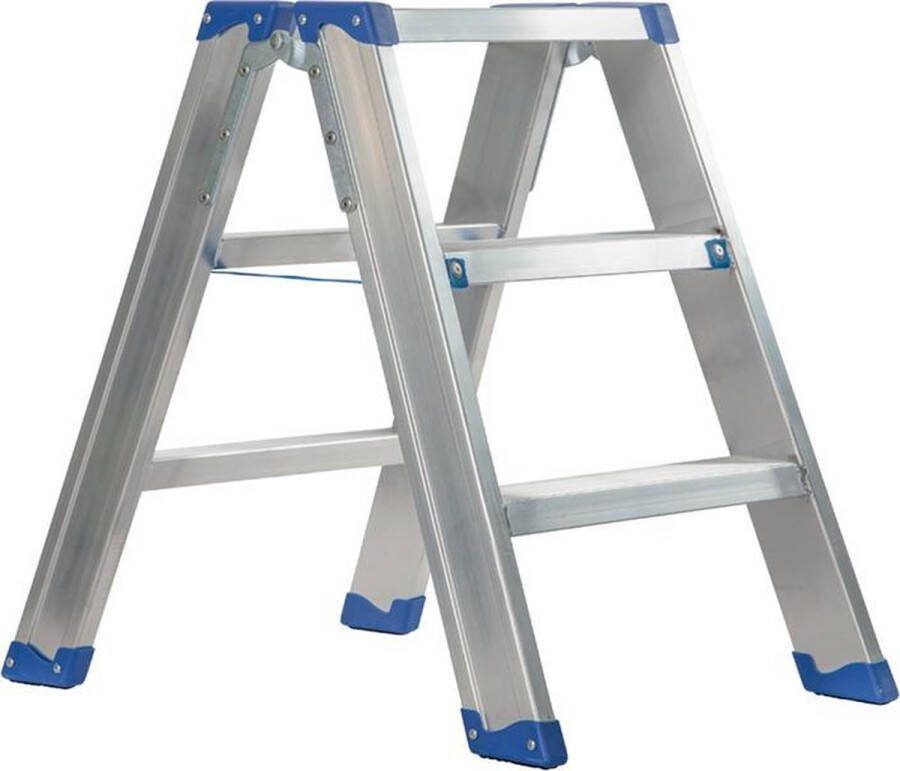 Escalo – Industriële trapladder – Sparta Duo – Aluminium – 2x3 treden – 65 cm