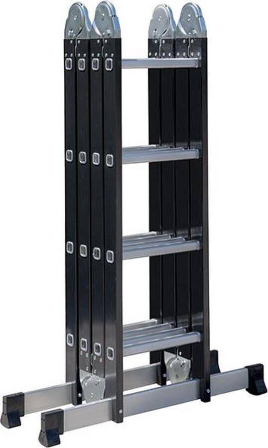 Escalo – Ladder – Multifold – Vouwladder 2-in-1 – Zwart