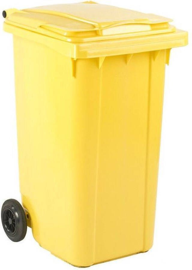 Ese Afvalcontainer 240 liter geel met geel deksel Kliko