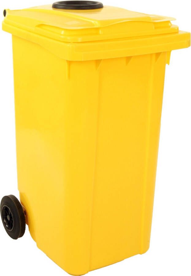 Ese Afvalcontainer 240 liter geel met glasrozet