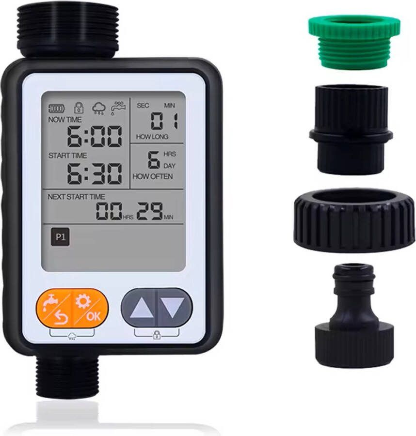 ESH Watertimer Beregeningscomputer Besproeiingscomputer Met Regensensor Timer functie tot 32 dagen Bewateringscomputer zonder app