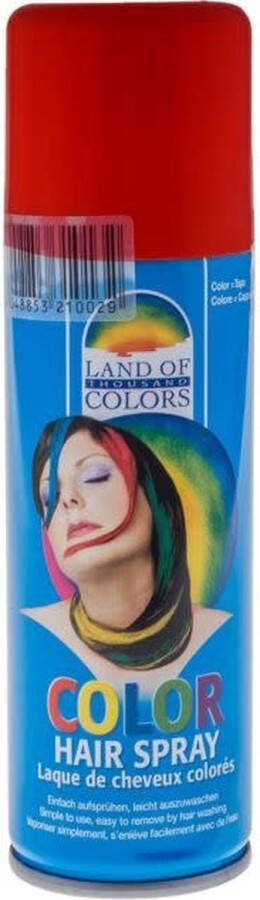 Funny Fashion Haarspray rood Verkleden Haarkleuring tijdelijk