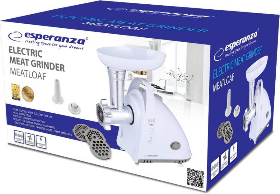 Esperanza EKM031 Meat grinder White 2000W