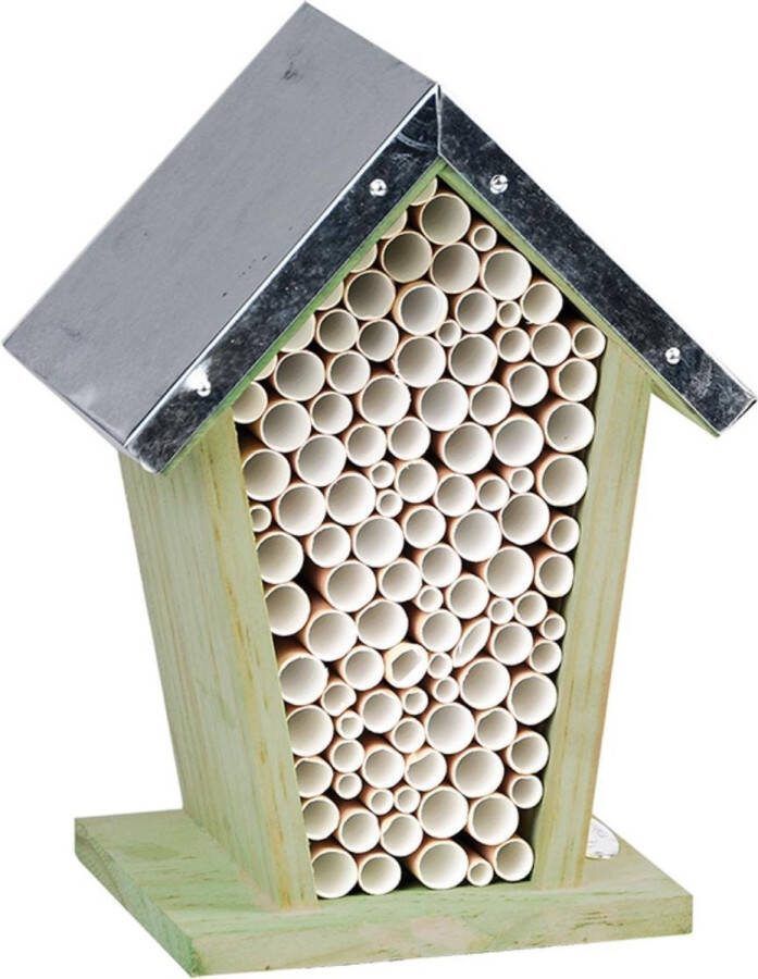 Best for Birds Houten bijenhuis bijenhotel 22 cm Hotel huisje voor insecten Wespenhuis wespenhotel