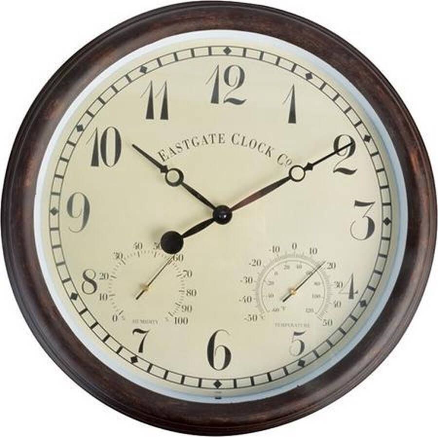 Esschert Design Buitenklok met thermometer en hygrometer Ø 38 cm - Foto 2