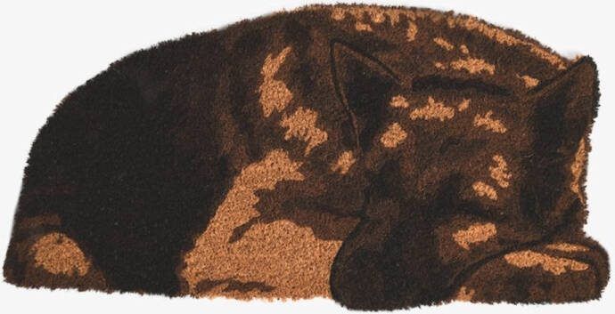 Esschert Design Deurmat Kokosmat Slapende Herdershond Waakhond