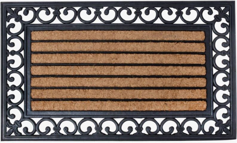 Esschert Design Deurmat Rubber Kokos 75 x 45 cm