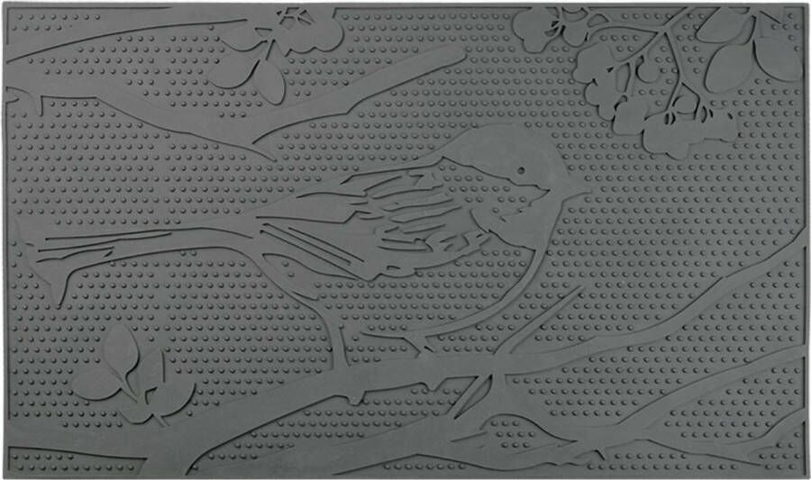 Esschert Design Deurmat rubber vogel 45 x 75 cm