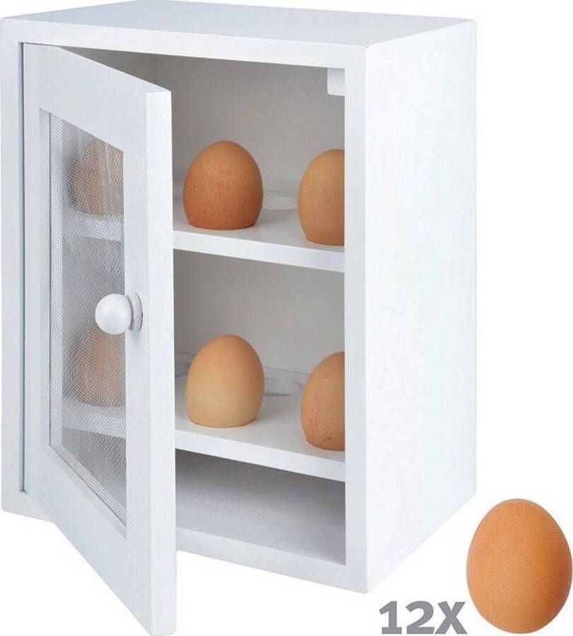 Esschert Design Eierkast voor 12 eieren in hout