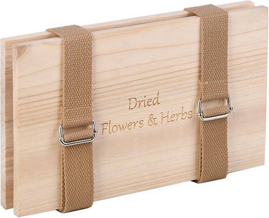 Esschert Design Esschert Bloemen en Kruiden Pers Band | Droogbloem accessoire | Dried Flowers