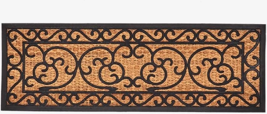 Esschert Design Deurmat Rubber Kokos Victoriaanse Stijl Maat XL