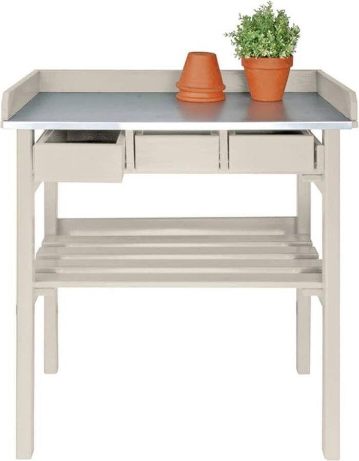 Esschert Design Esschert-Design-tuinwerktafel-met-lades-(wit)-CF29W